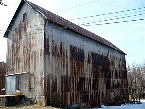 old houses made of metal